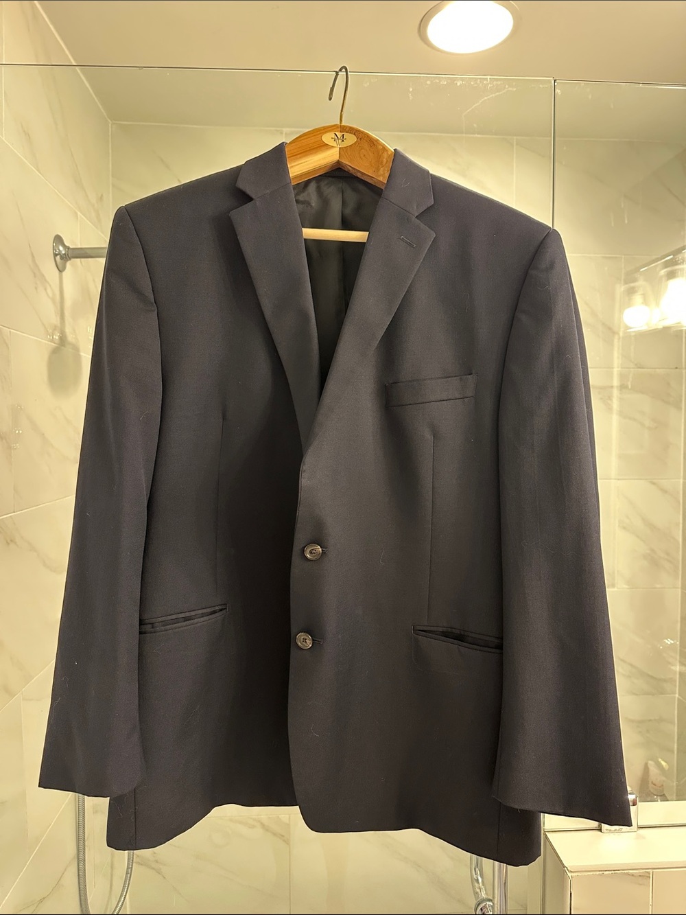 Lauren Ralph Lauren Men's Navy Two-Button Sport Coat